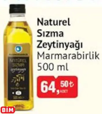 MARMARABİRLİK   NATUREL SIZMA ZEYTİNYAĞI